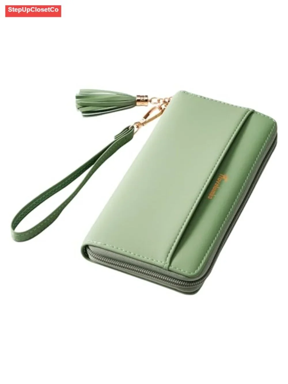 Large Capacity RFID Wristlet Wallet Clutch Purse with Wrist Strap